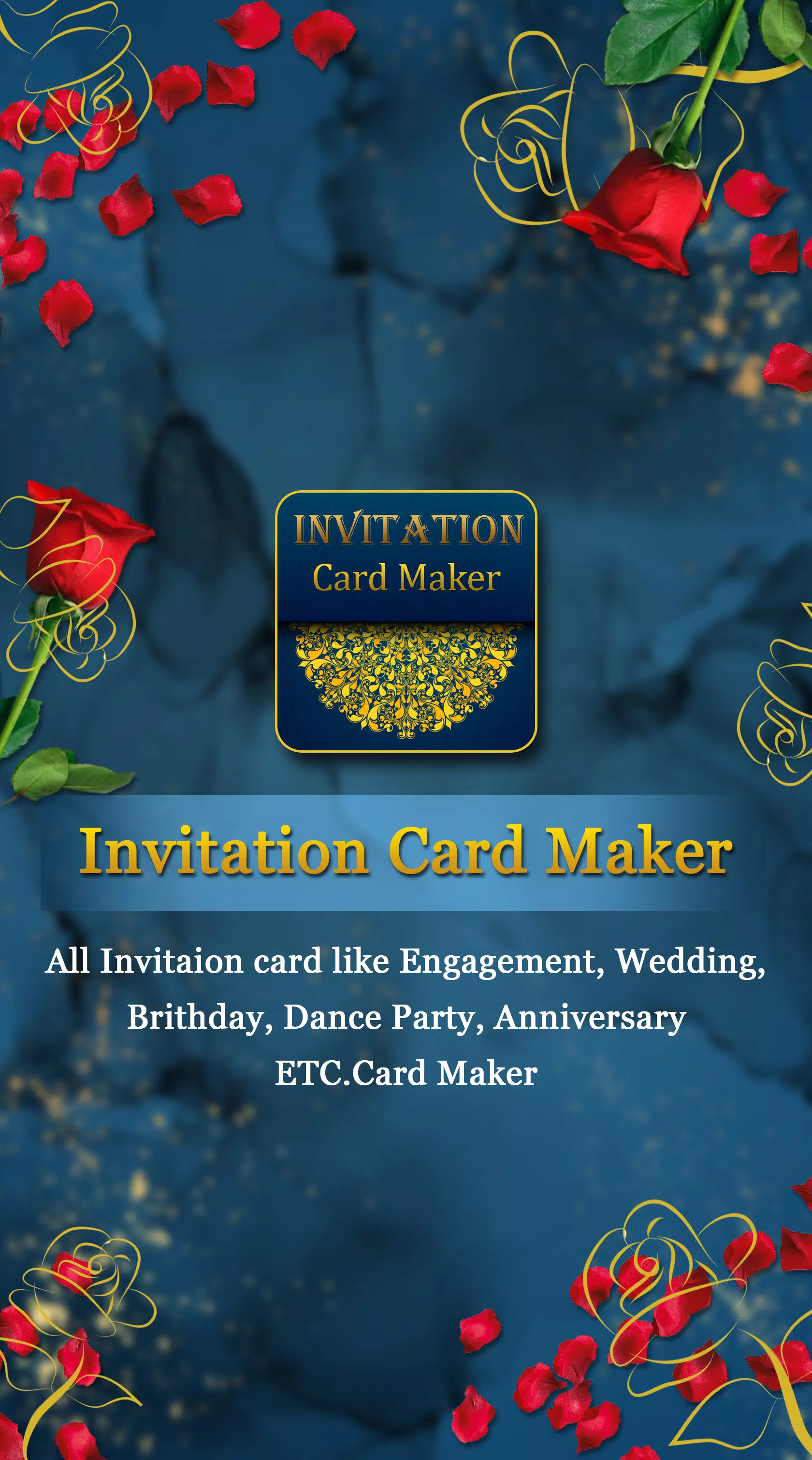 Invitation Card Maker Schermafbeelding 0