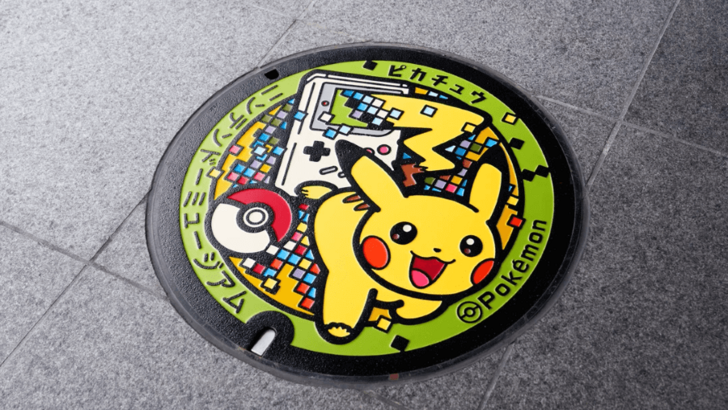 Pikachu Manhole Cover: Part of a Larger Pokémon Initiative