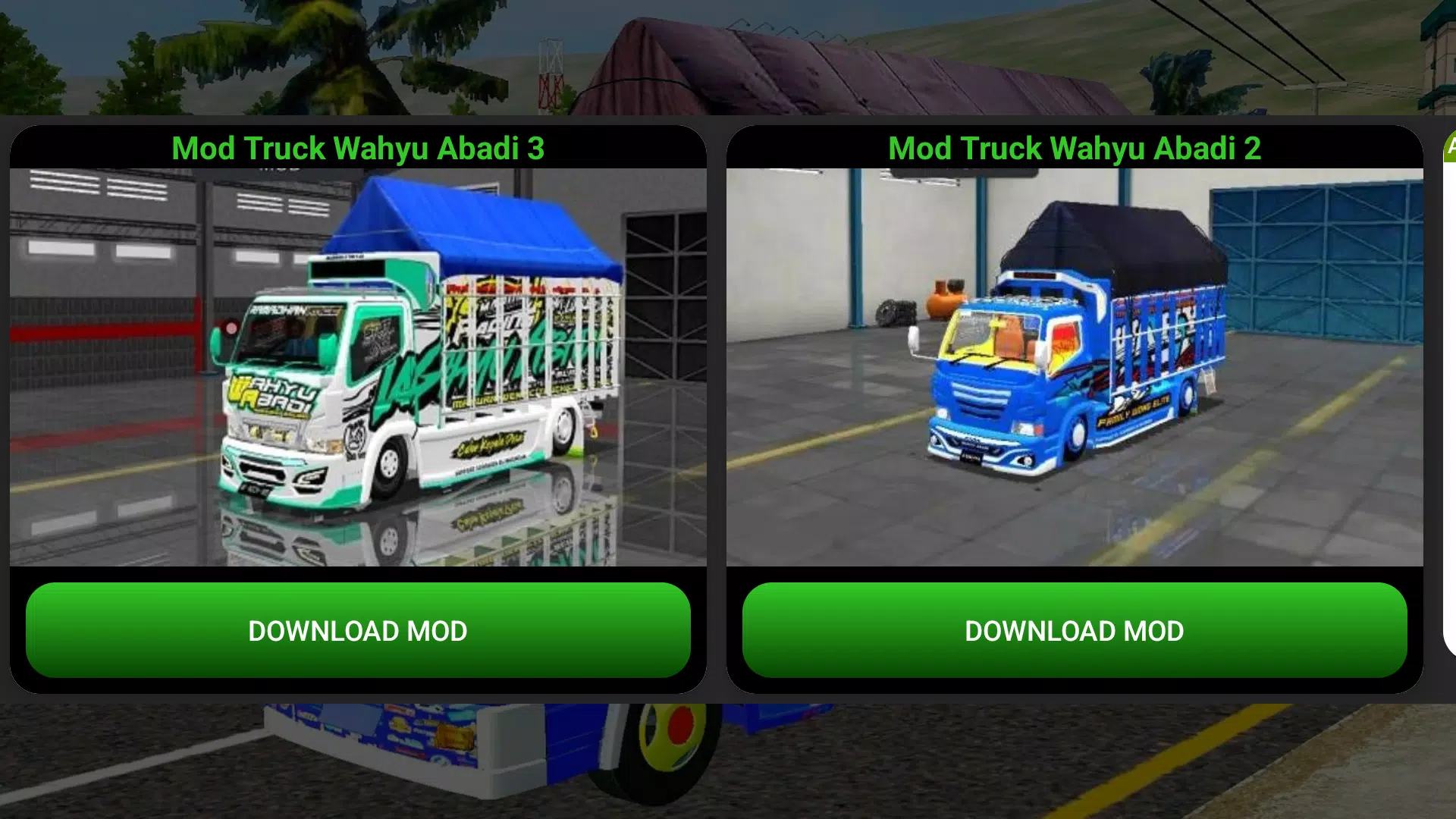 Mod Truck Wahyu Abadi Bussid 스크린샷 0
