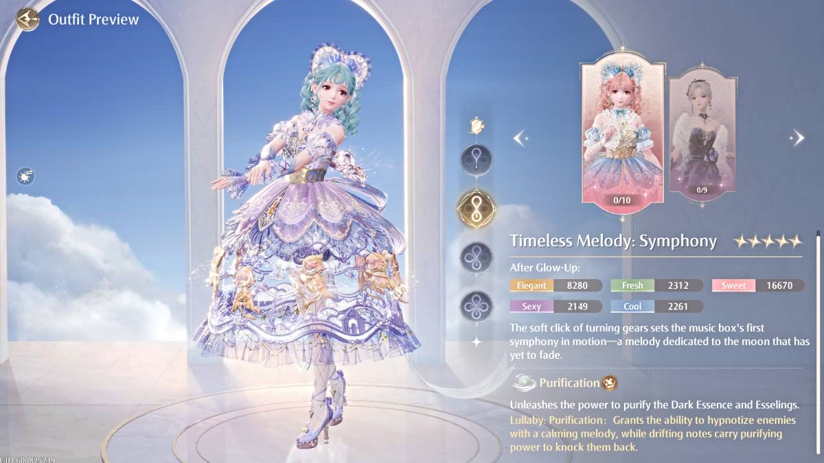 Mélodie intemporelle: tenue symphonique à Infinity Nikki