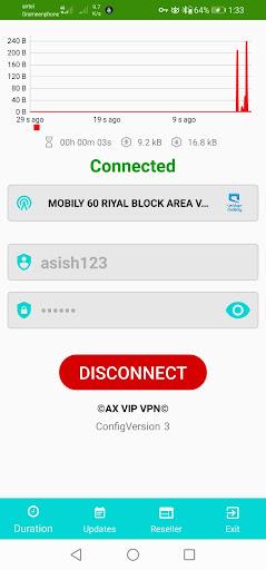 AX VIP VPN Screenshot 1