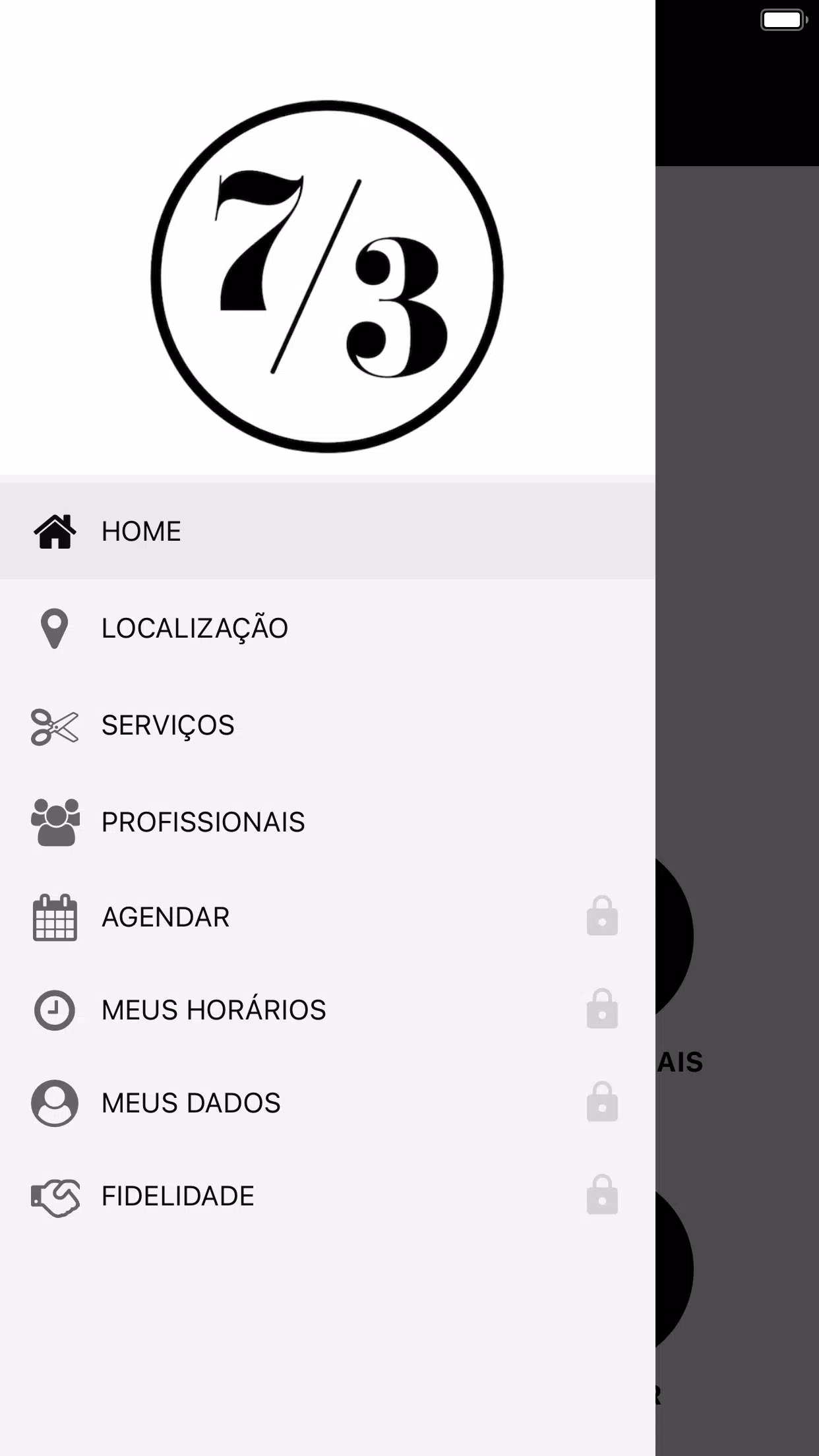 7/3 barbearia Captura de tela 1