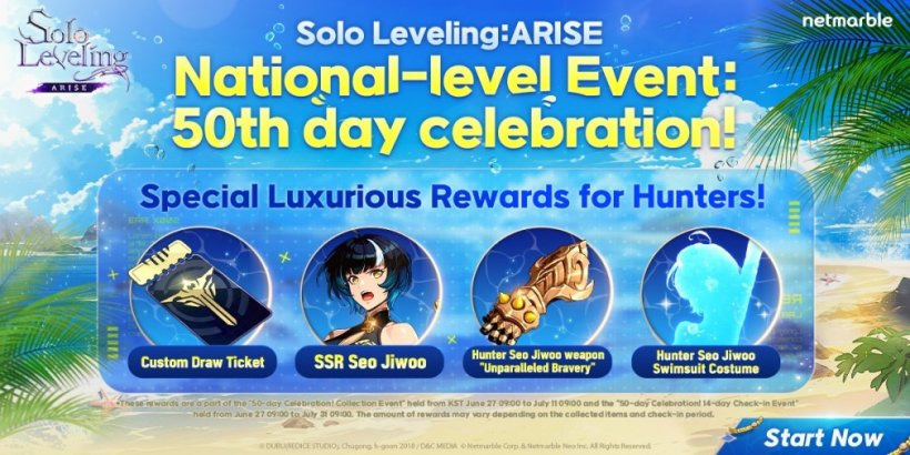 Solo Leveling: Arise, çıkışından bu yana 50. gününü çeşitli ödüllerle kutluyor