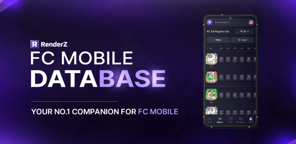 RenderZ: FC Mobile 24 Database Скриншот 0