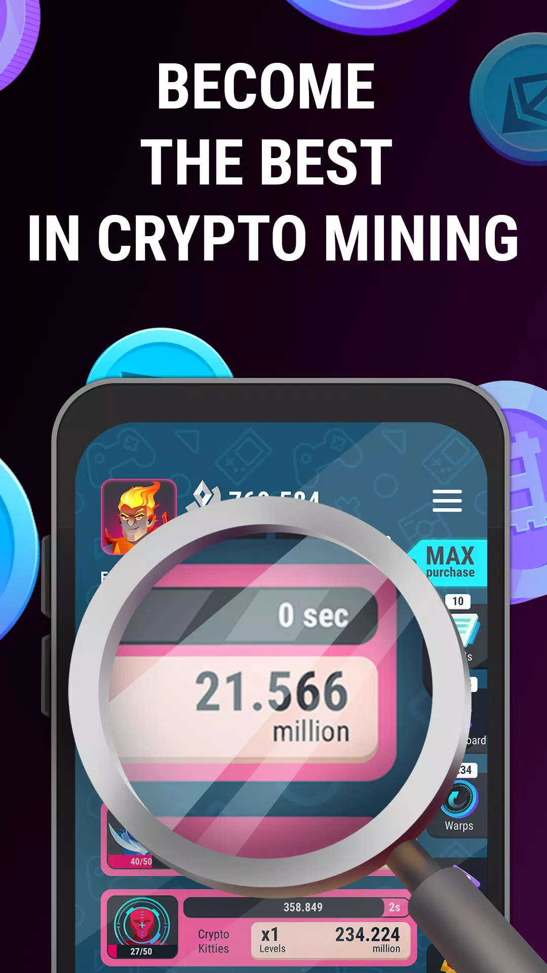 Crypto Miner Tycoon Tangkapan skrin 2