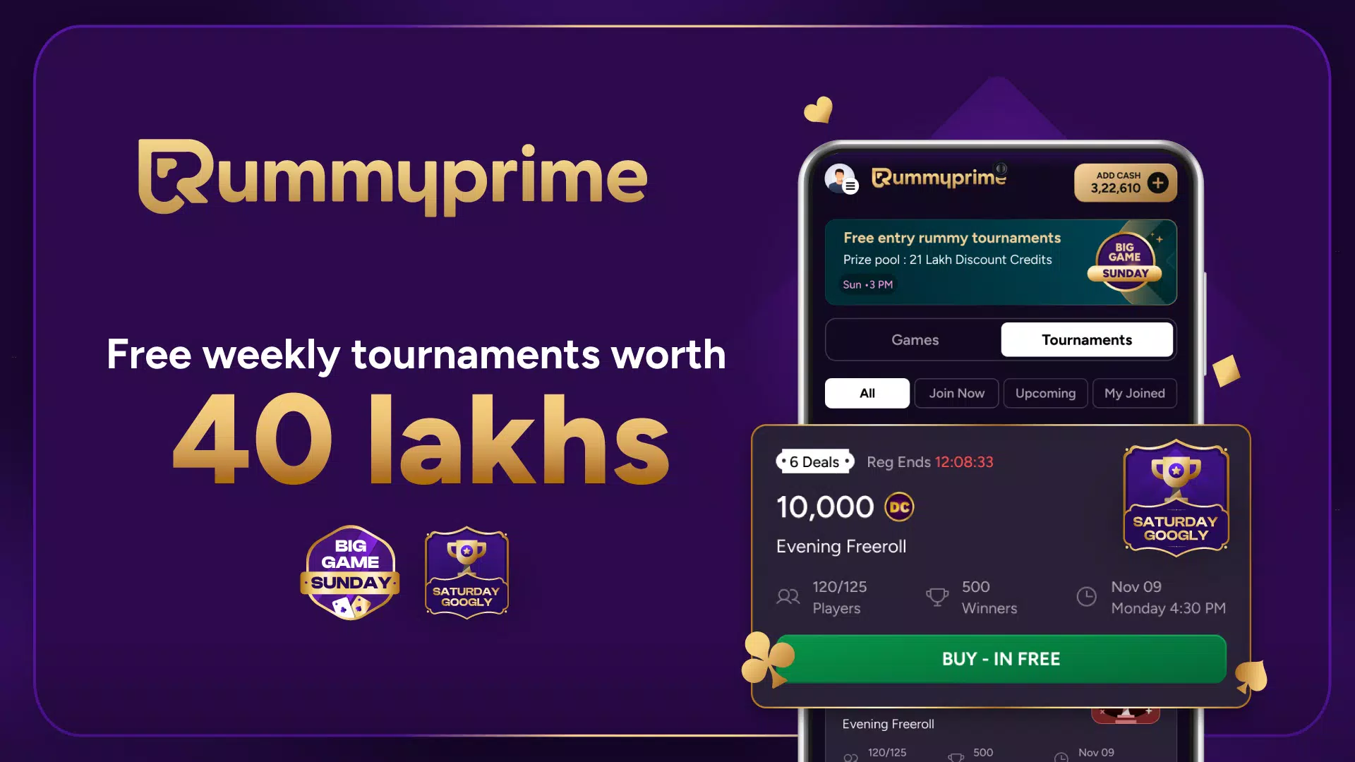 RummyPrime - Rummy Cash Game Ảnh chụp màn hình 3