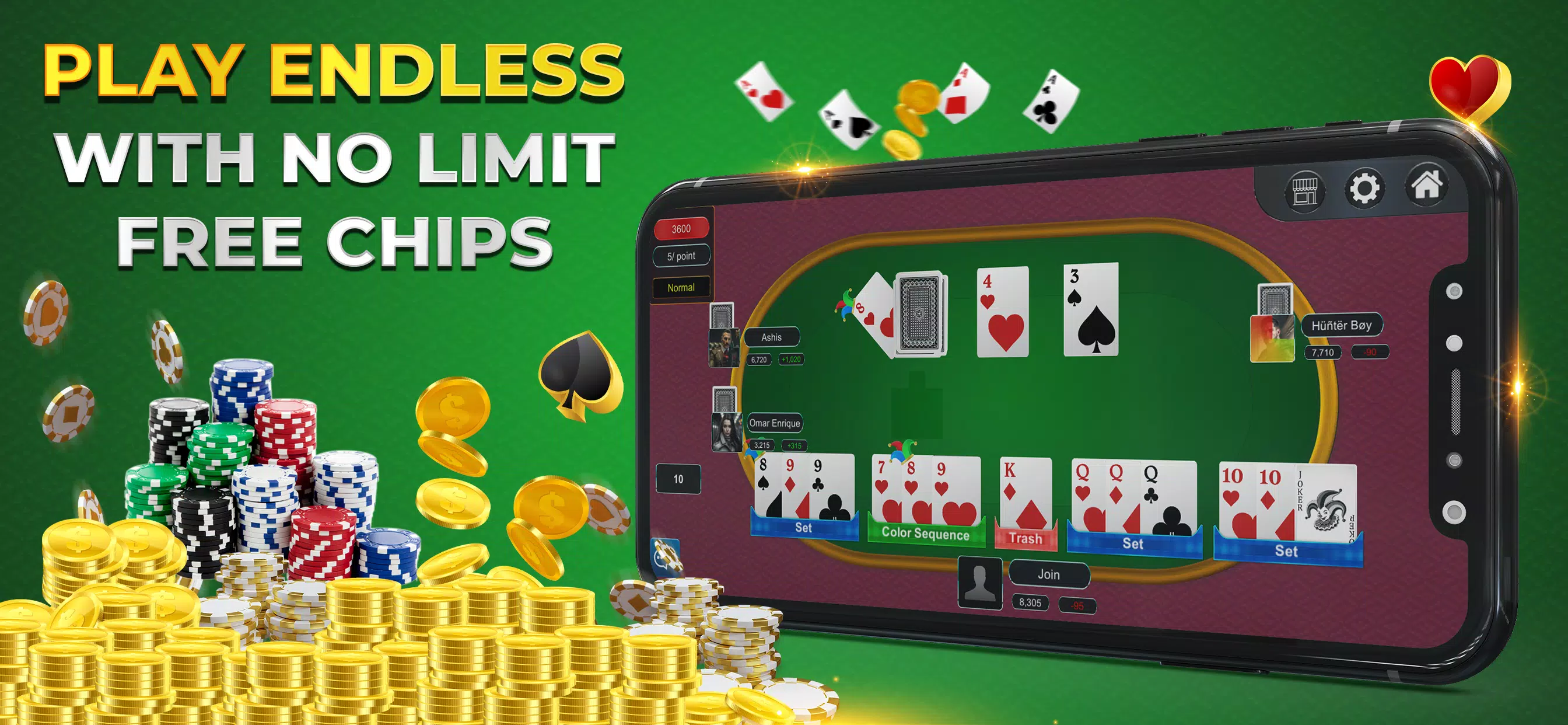 Rummy Online Casino Captura de tela 1