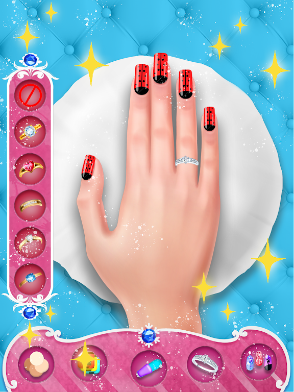 Fashion Nail Polish Salon Game Captura de pantalla 2