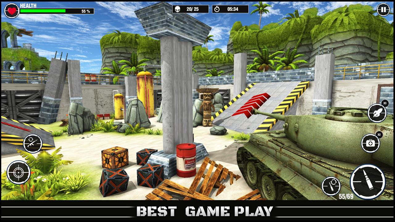 World War Army: Tank War Games ภาพหน้าจอ 1